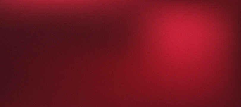 Deep burgundy red gradient background with dark vignette and grain