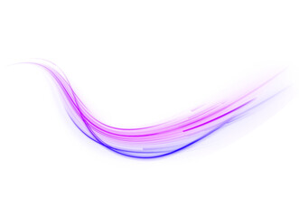 Futuristic red neon tunnel with speed perspective. Light lines create depth and motion illusion. Vector PNG for sci fi design.