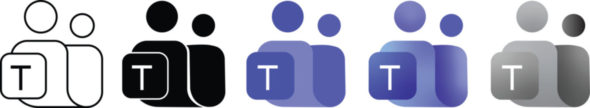 New Microsoft teams logo 2026, 2027. updated Microsoft team logotype. Popular social media logo. Stock vector editorial. MS team icon transparent png
