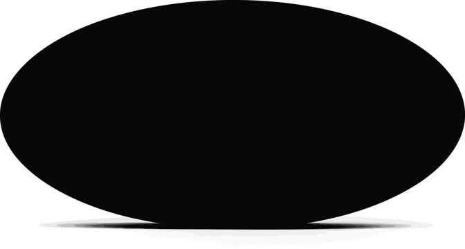 Black oval shape