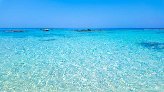Crystal clear water of Agios Philon Beach (Ayfilon) in Dipkarpaz, North Cyprus.