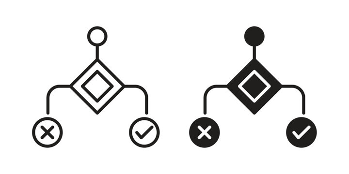 Condition icon vector pack. Thin linear and black flat style.