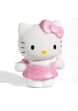 Hello Kitty toy figure promoting childhood entertainment and play