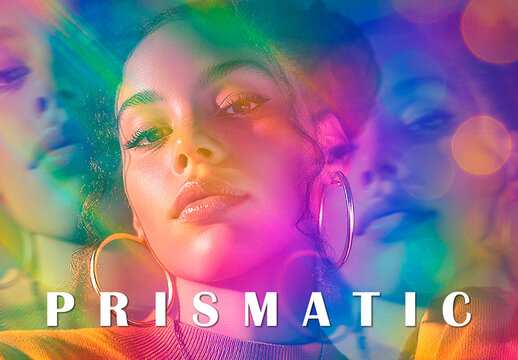 Rainbow Prism Distortion Photo Effect