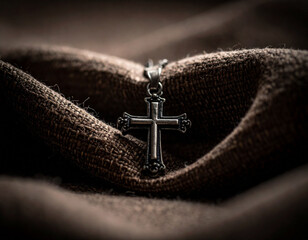 Stary antyczny wisiorek krzyżyk