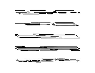 Modern cyber dashboard frame PNG isolated on transparent background