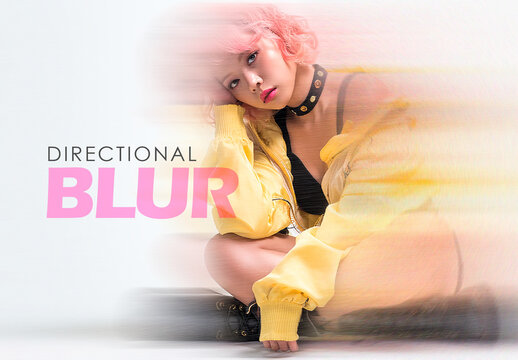 Rush Motion Blur Effect Mockup