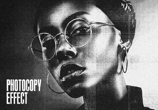 Grunge Photocopy Photo Effect