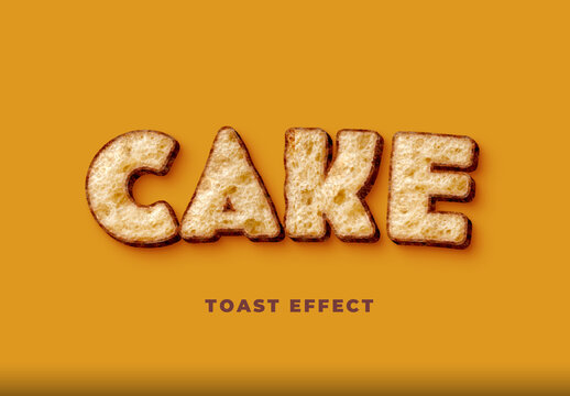 Bakery Bread Toast Text Effect
