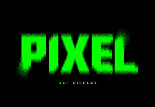 Halftone Spray Text Effect