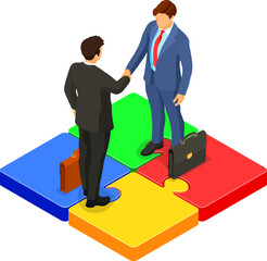 Partnership, Handshake Business Mans, B2B