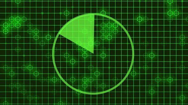 Futuristic Radar Scan Animation Loop
