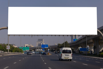 Large billboards for outdoor advertising and information boards along the roads and on the streets of the city. Background for design and advertising.