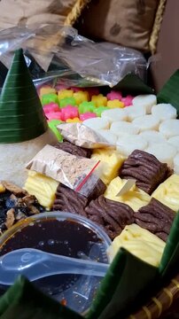 Indonesian traditional food. Indonesia. Sweet street food from Indonesia.