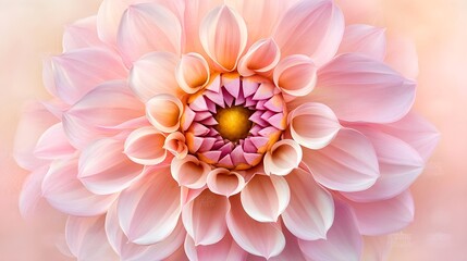 Fototapeta premium Close up macro of a pink dahlia flower image