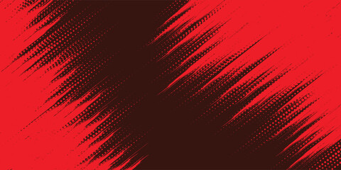 Red color pattern gradient grunge texture background. Dots pop art comics sport style vector illustration Abstract background dark red with modern corporate concept © Zaien