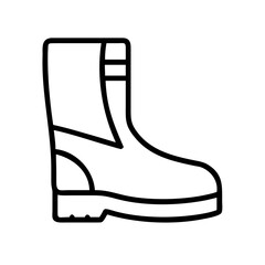 Illustration an insulating leather boot safety equipment
