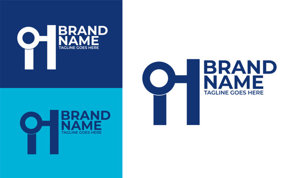 HI Lettermark Logo Template &ndash; Stylish Monogram Initials for Business and Personal Branding