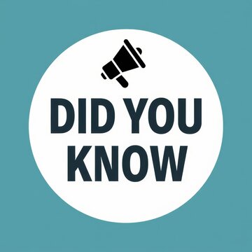 A red and black poster that says did you know.