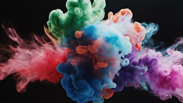 Minimalist holi smoke art motion celebrating holika dhan and rang panchami with color harmony abstract festival spirit india hindu culture tradition joy unity atmosphere celebration