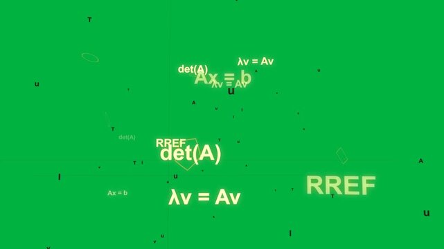 Camera panning causing math badges drifting rotating gathering showing relations on transparent