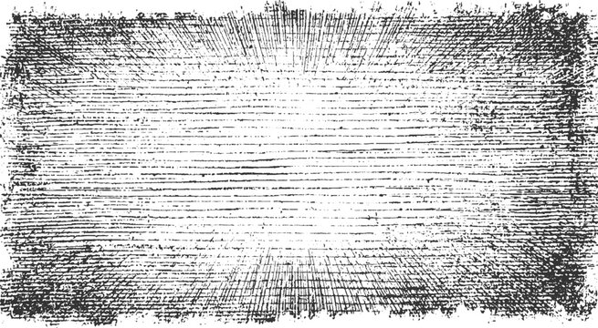 Black and white distressed horizontal lines texture with radial pattern grunge