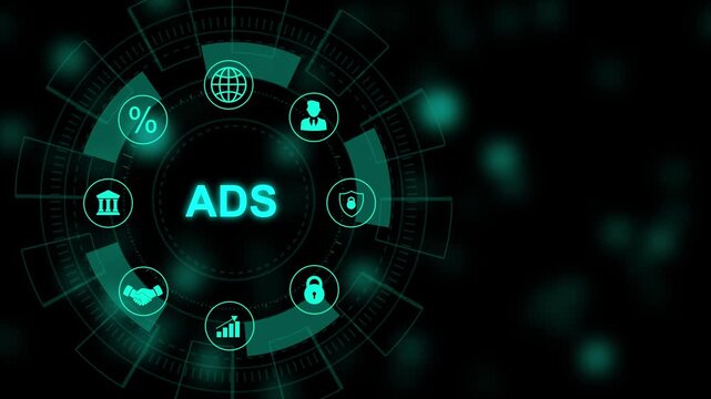 Programmatic Advertising concept. Digital marketing concept, online advertisement, ad on website and social media. Business, Technology, Internet and network concept.