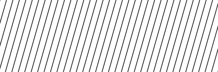 Diagonal stripe seamless pattern. Geometric classic black and white thin line background. Eps 10