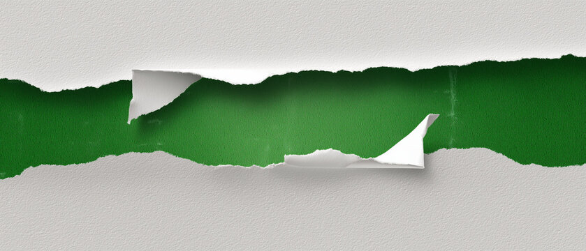 Fundo com papel rasgado horizontal revelando &aacute;rea interna ideal para banners, textos promocionais e projetos gr&aacute;ficos criativos.