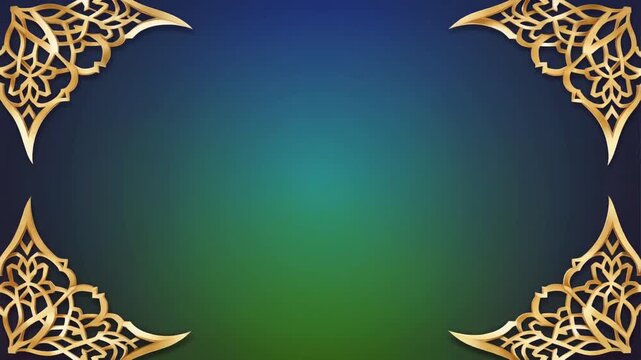 Ornate Gold Corner Design.