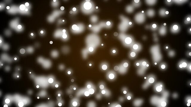 Soft bokeh lights background animation, glowing circular highlights with varying sizes and blur