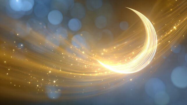 Premium Abstract RamadantoEid Transition Animation With Glow Effects and Vibrant Colors