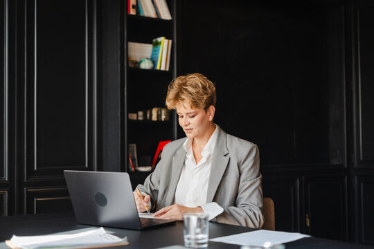 Businesswoman works 