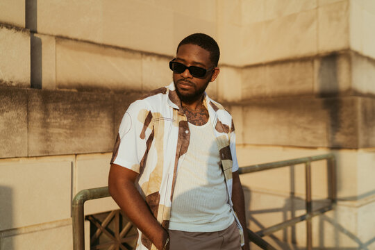 Portrait Of A Young Man Wearing Sunglasses