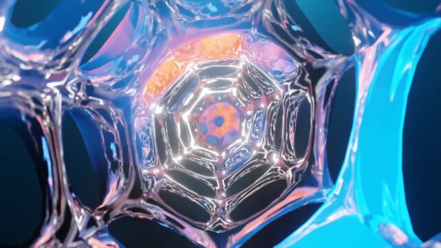 abstract blue background with bubbles