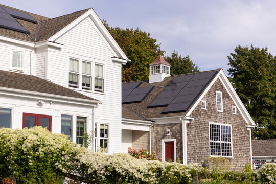 House solar system roof barn Outdoors 