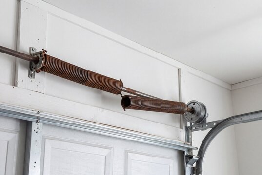 Broken torsion spring on a residential garage door