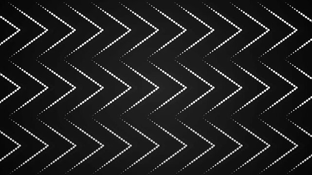 Dotted chevron zigzag pattern background animation, modern minimal geometric design