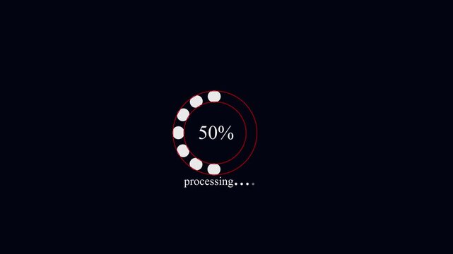 Black gradient dotted round loading page video design
By 4K animation