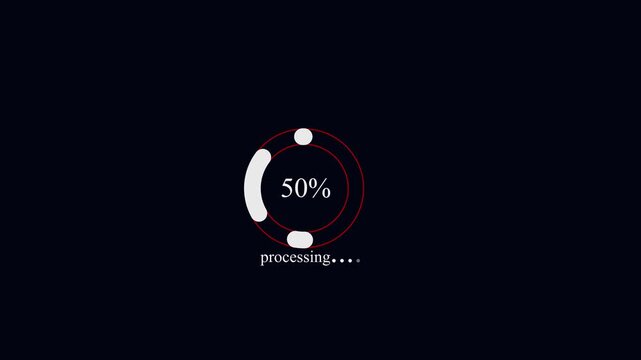 Black gradient dotted round loading page video design
By 4K animation