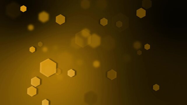 Teal and blue hexagon bokeh background, Abstract hexagons on a gradient background with bokeh glow, modern geometric pattern