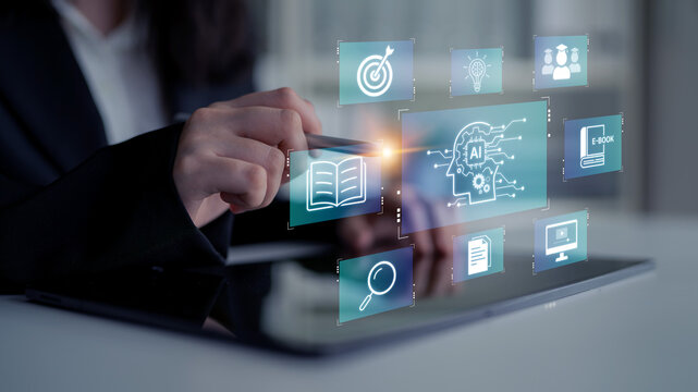 Artificial intelligence AI platform connecting training resources, AI search, dashboards and team and AI collaboration for smarter decisions supported by AI. Corpus