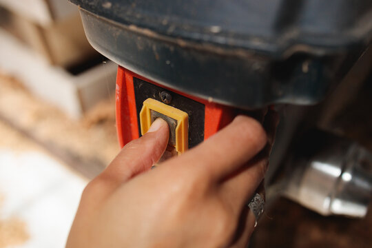 Turning On the Drill Press Machine