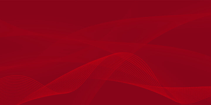 Digital technology futuristic internet network connection red background, abstract cloud cyber information communication, Ai big data science, innovation future tech, line dot illustration vector 3d