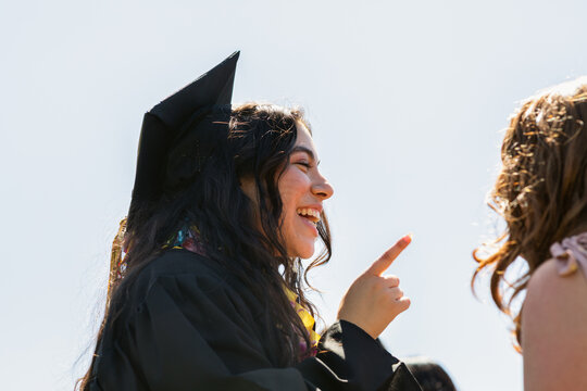 Graduate Conversation Laugh