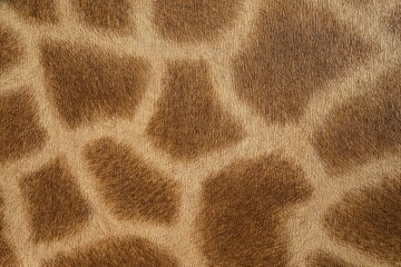 Extreme macro of giraffe skin pattern, high-resolution natural animal print texture for exotic design and fashion background. © Mariusz