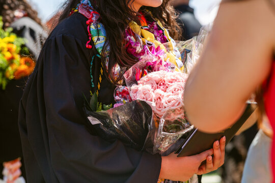 Celebration With Flowers and Joy