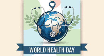 World Health Day vector illustration