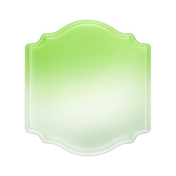 PNG Elegant green gradient badge