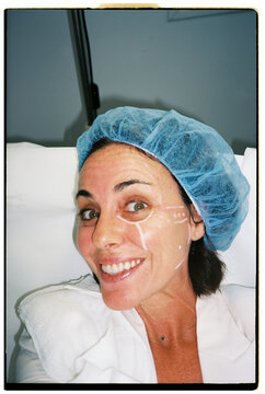 Woman Selfie at Aesthetic Clinic